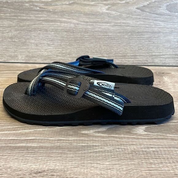 OBOZ Dyno Women’s Size 10 Black Blue Flip Flop Sandal - Picture 3 of 11
